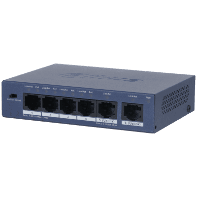 Dahua DH-S3006-4ET-36 6-Port Unmanaged Desktop PoE Switch