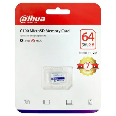Dahua DHI-TF-C100 64GB C100 microSD Memory Card