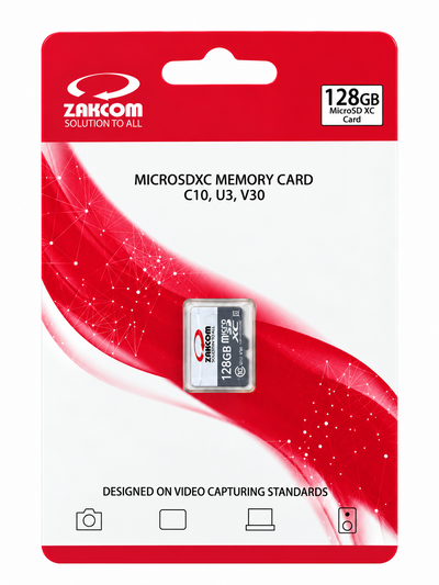 ZAKCOM 128GB MicroSDXC memory card