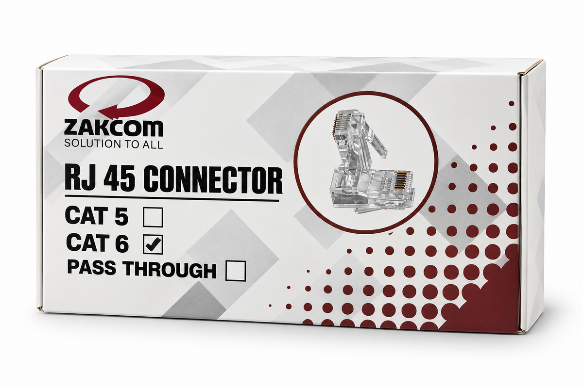 ZAKCOM CAT6 Connector Box 100 Pcs